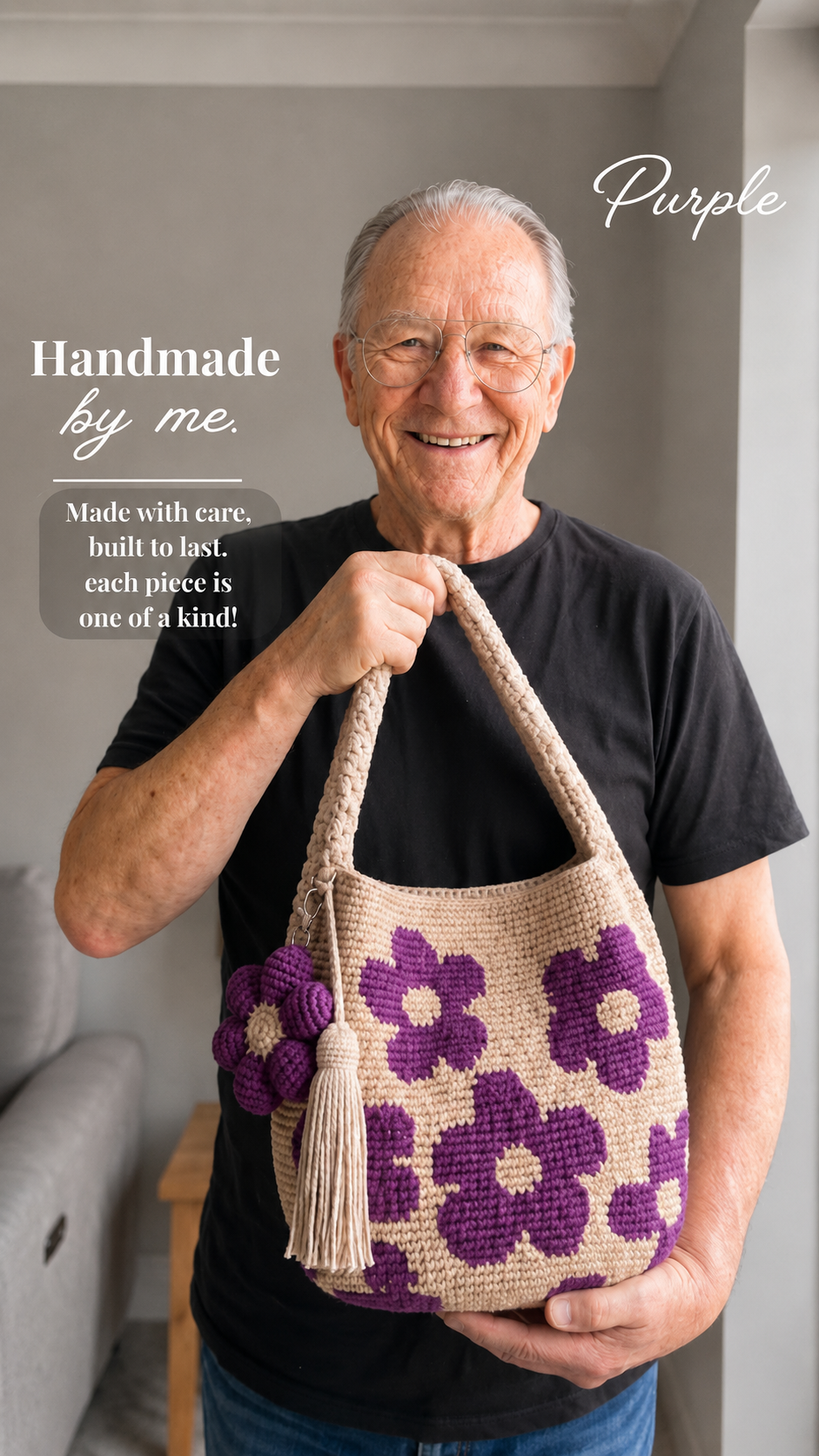 Crochet Flower Bag